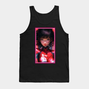 Race Girl | High Quality Anime Artwork | Chibi Manga Anime Art Tank Top